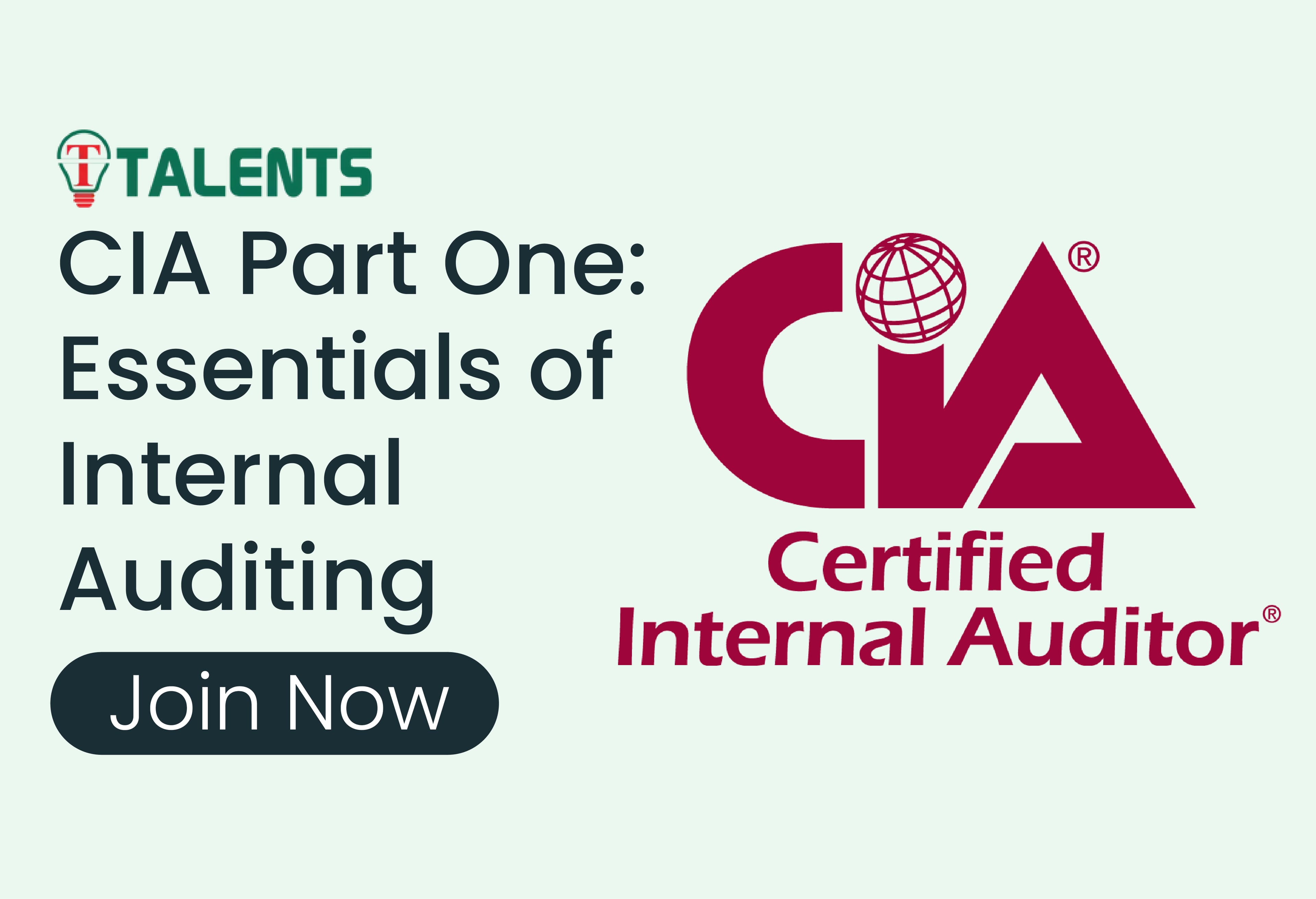 CIA Part One: Essentials of Internal Auditing